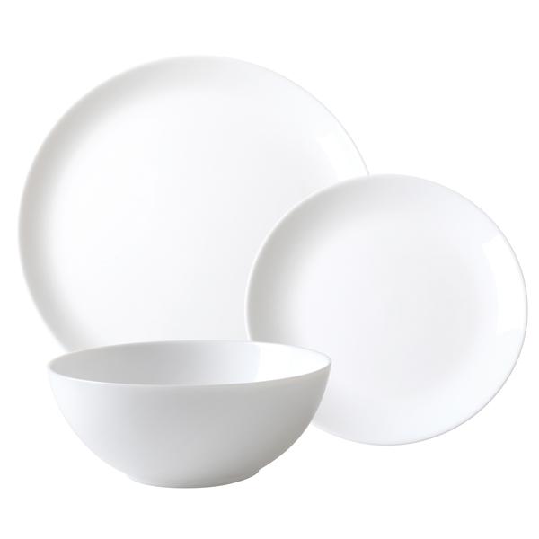 White Coupe 12 Piece Dinner Set