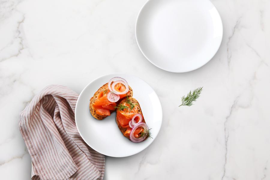 White Coupe 12 Piece Dinner Set