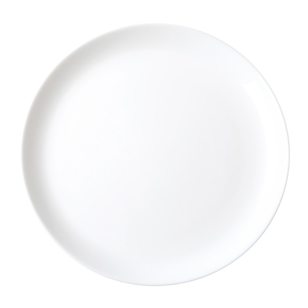 White Coupe Glass Dinner Plate 25cm