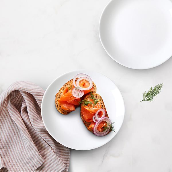 White Coupe Glass Dinner Plate 25cm