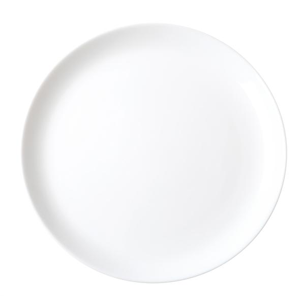 White Coupe Glass Dinner Plate 25cm