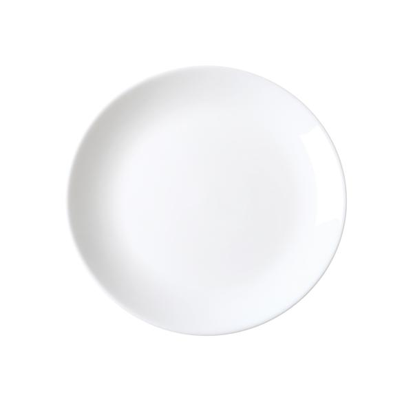 White Coupe Glass Dinner Plate 19cm