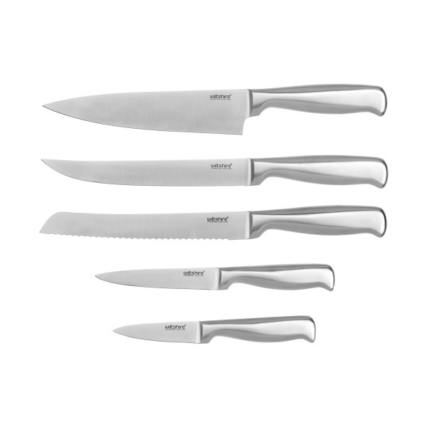 Knife Block 6-Piece Set - Ecru