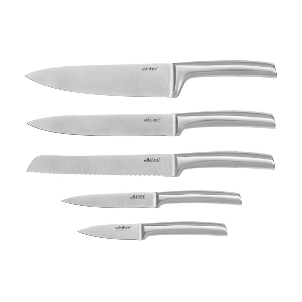 Walnut Knife Block 6-Piece Set
