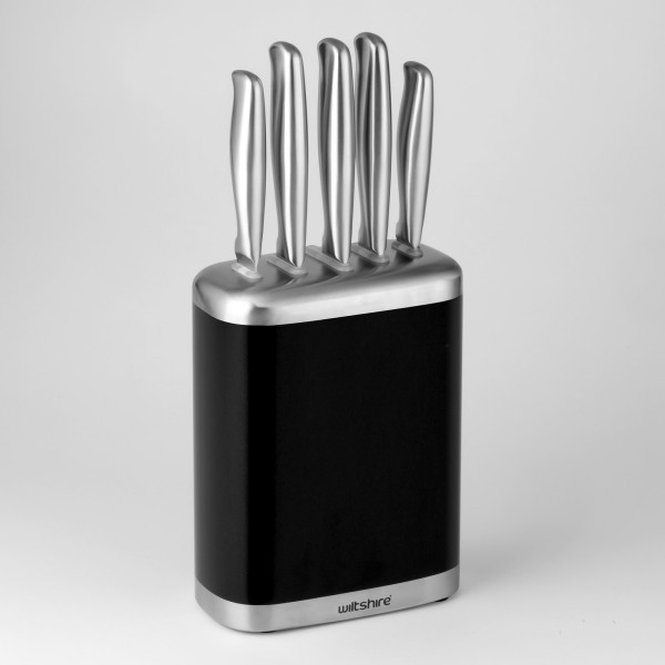 Knife Block 6-Piece Set - Black