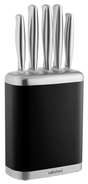 Knife Block 6-Piece Set - Black