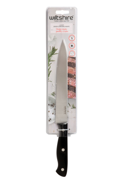Laser Triple Rivet Carving  Knife  20cm