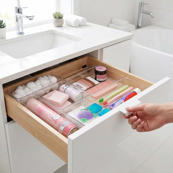 Small and Wide Clear Drawer