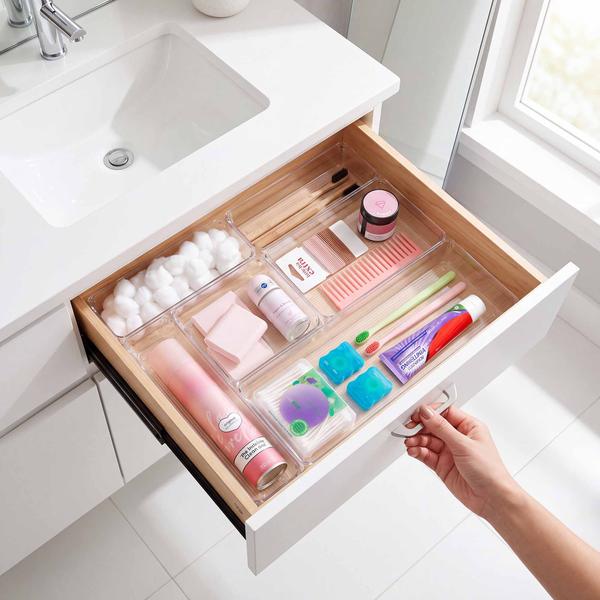 Small and Wide Clear Drawer