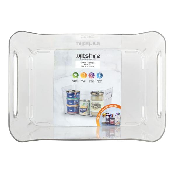 Cut out Edge Clear Basket  -  Small