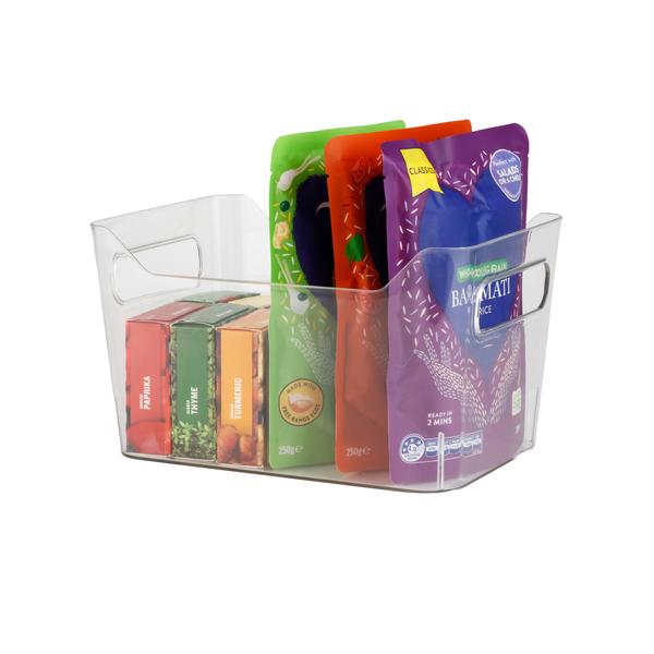 Cut out Edge Clear Basket  -  Small