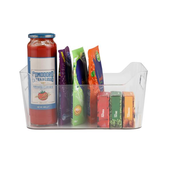 Cut out Edge Clear Basket  - Large