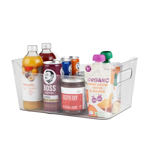 Cut out Edge Clear Basket  - Large