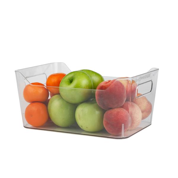 Cut out Edge Clear Basket  - Large