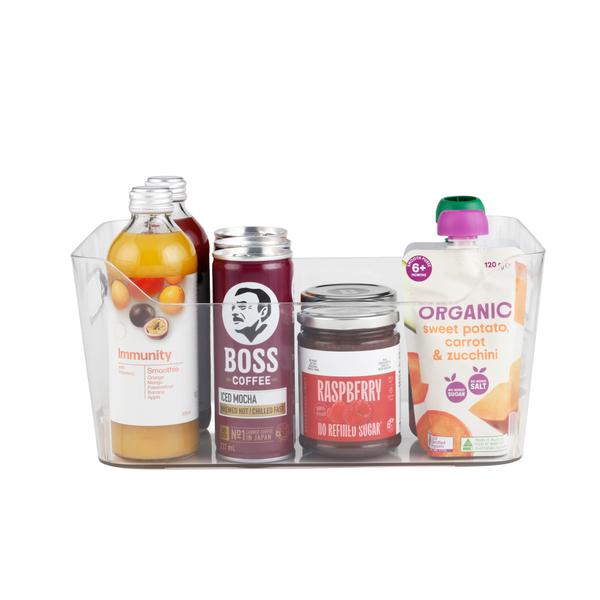 Cut out Edge Clear Basket  - Large