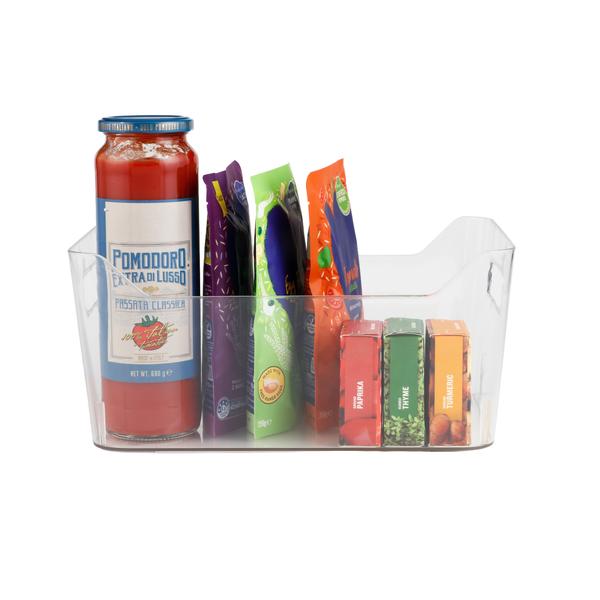 Cut out Edge Clear Basket  - Large