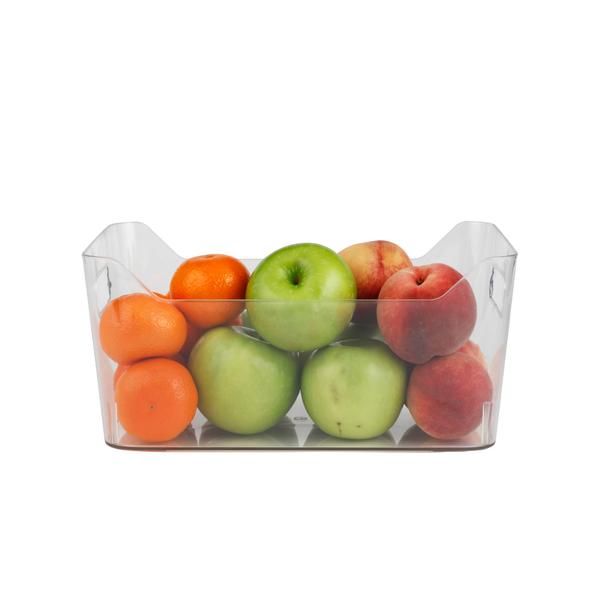 Cut out Edge Clear Basket  - Large