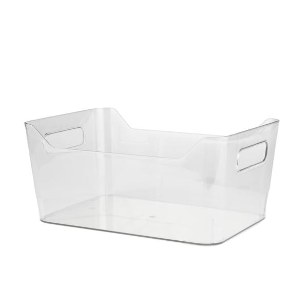 Cut out Edge Clear Basket  - Large