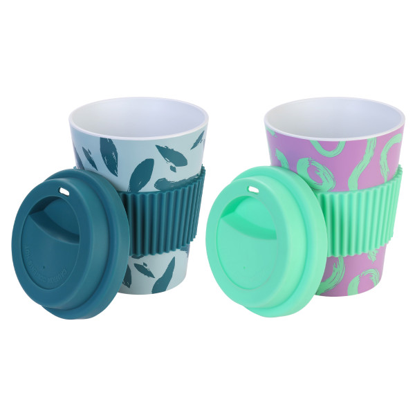 Travel Mug Reusable 340ml Assorted Colours