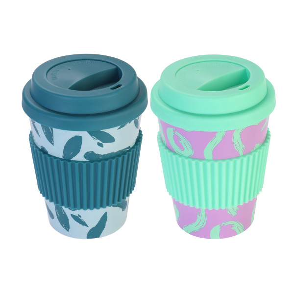 Travel Mug Reusable 340ml Assorted Colours
