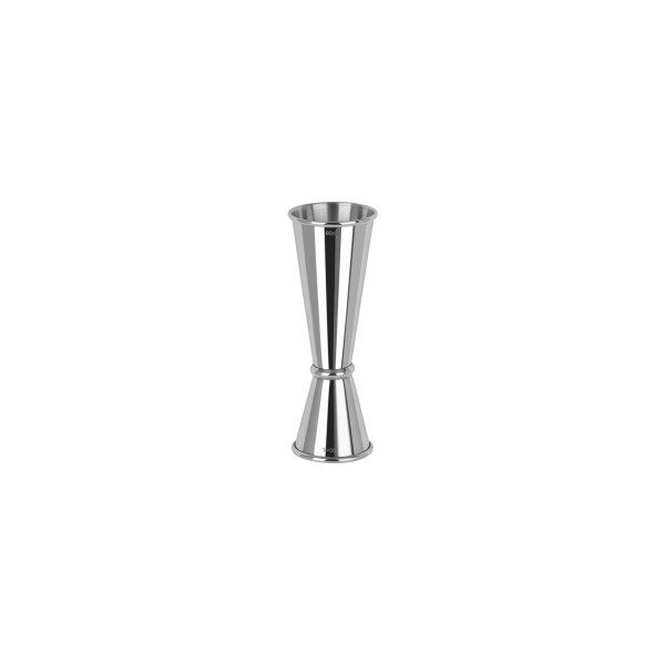 Tokyo Jigger with Curled Edge 30/60ml Stainless Steel