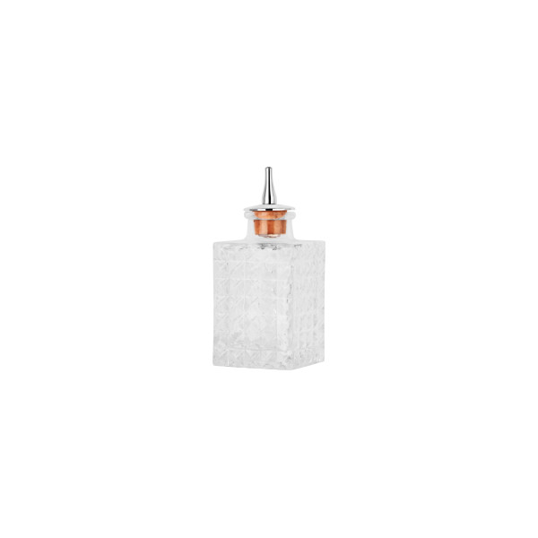 Square Bitter Bottle 90ml Glass