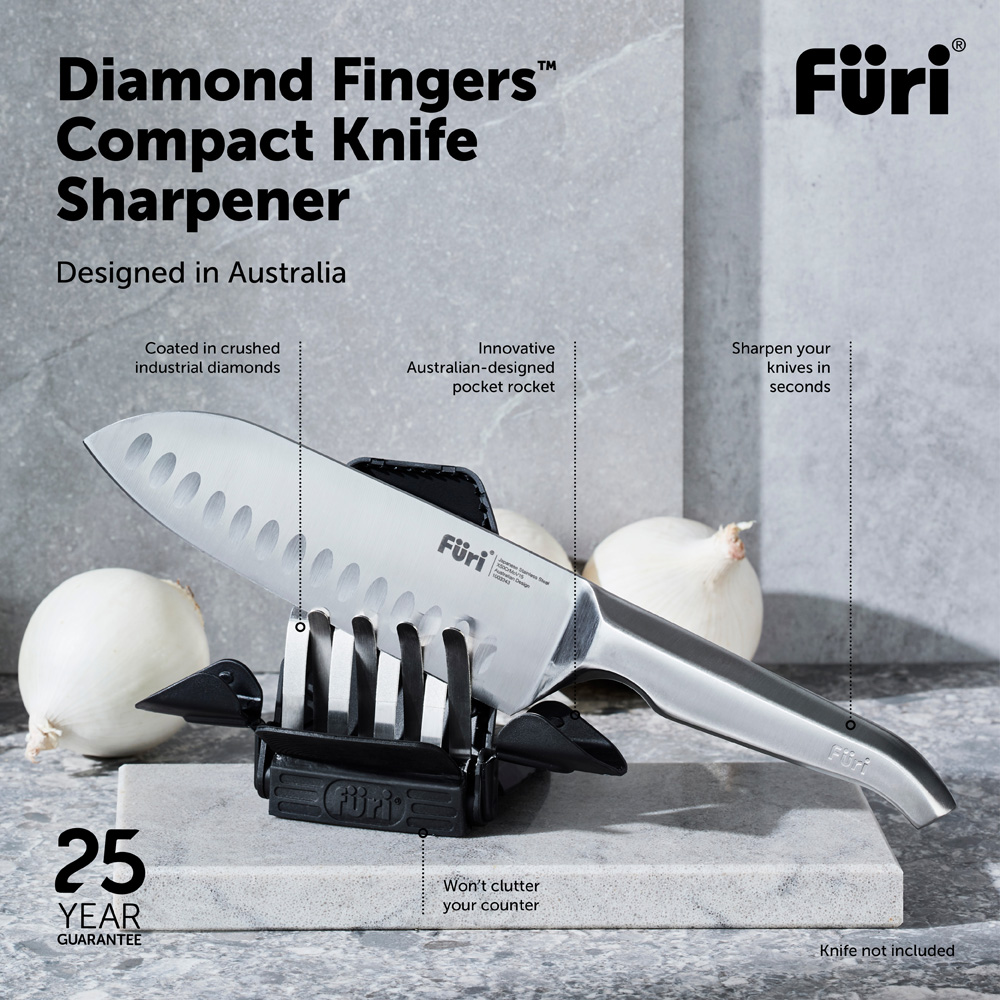 FUR669E DIAMOND FINGERS™ COMPACT KNIFE SHARPENER Annotated Logo 03